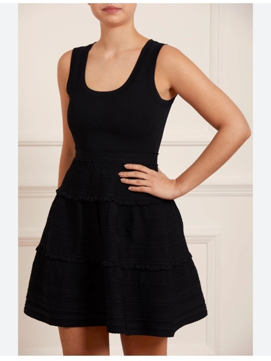Sandro Dresses & Skirts - Sandro Paris Cotton Black Knit Mini Dress 4